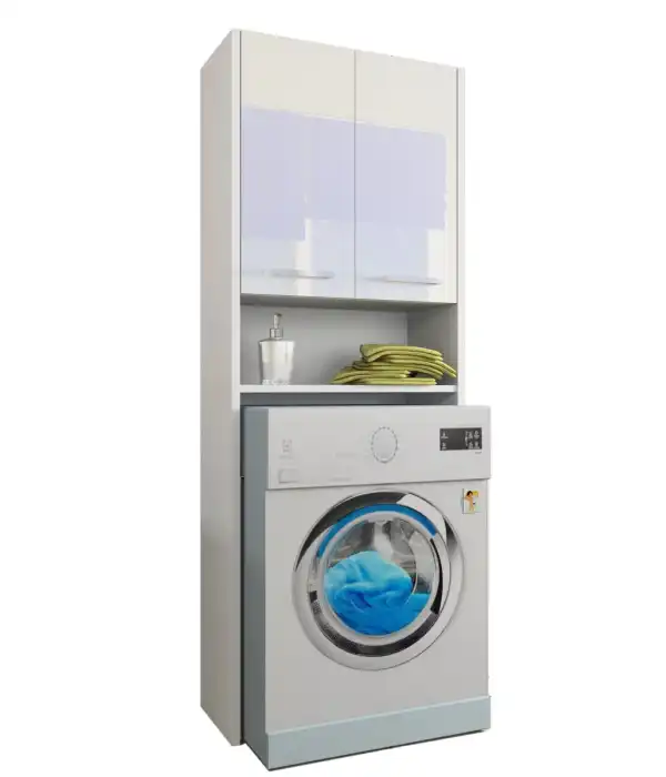 Szafka łazienkowa nad pralke LUNA 64 cm  POŁYSK AKRYL 170